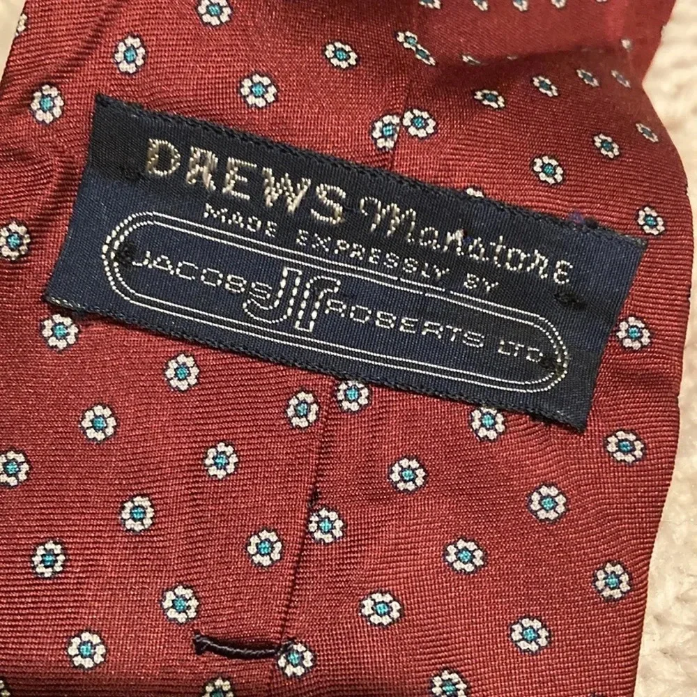 Vintage silk tie Jacob Roberts for Drew’s Manstore 100% silk